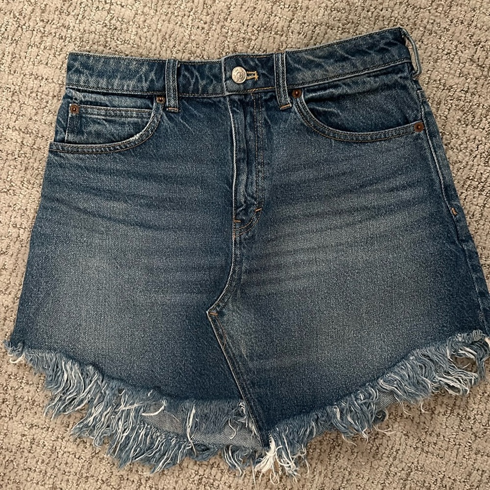 We The Free Denim Mini Skirt Size 27